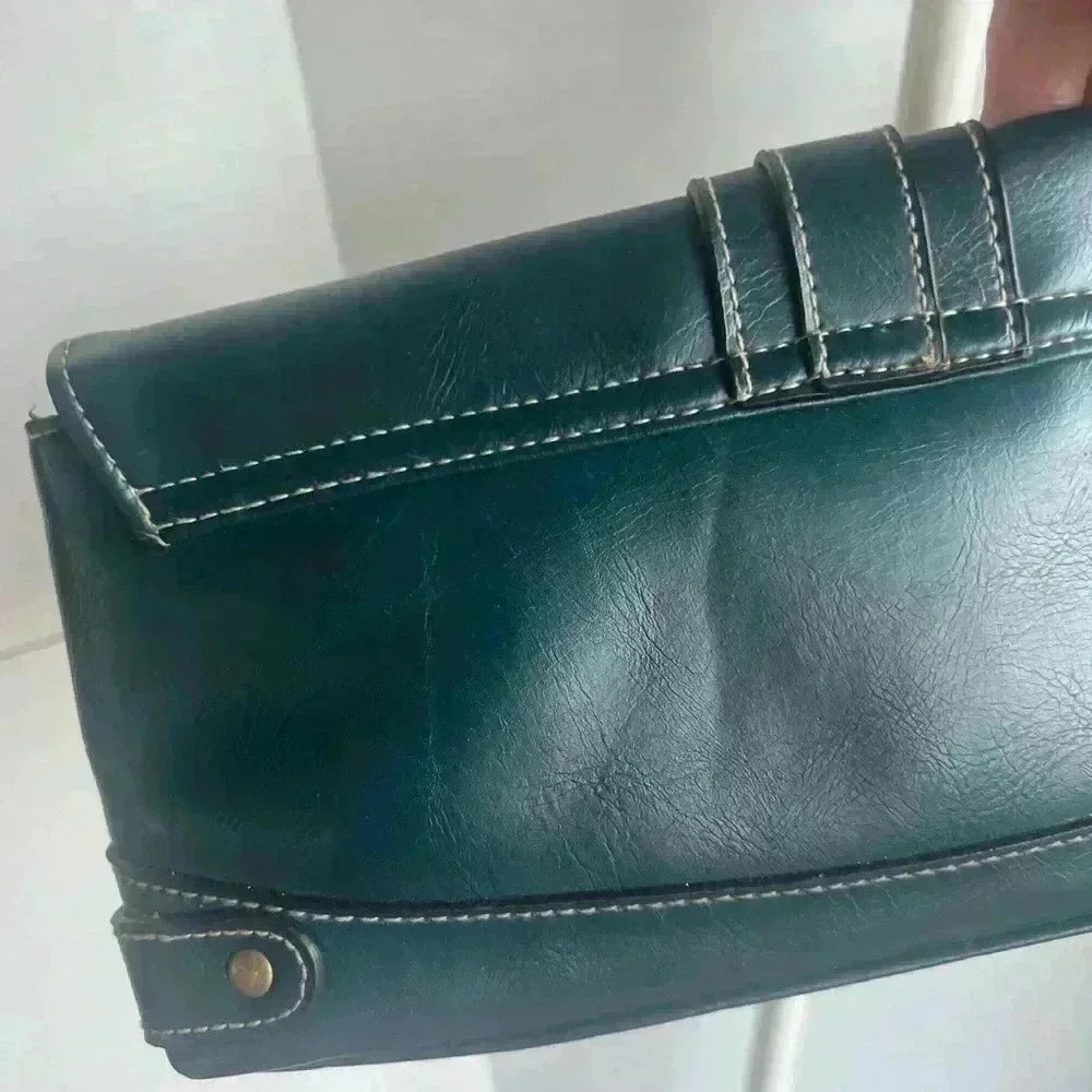 Hunter Green Wristlet Bag - Picture 9 of 12